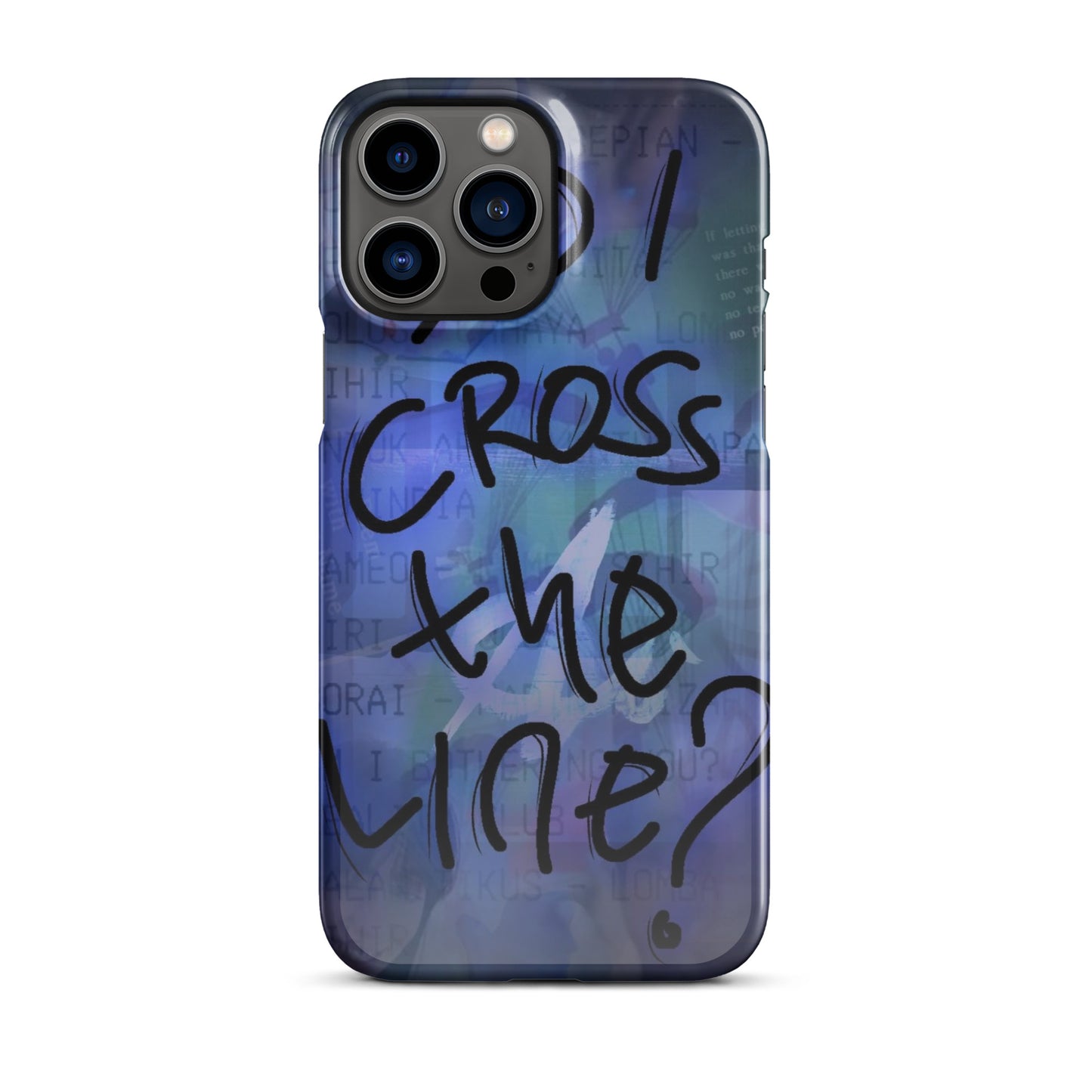 Did I cross the line?