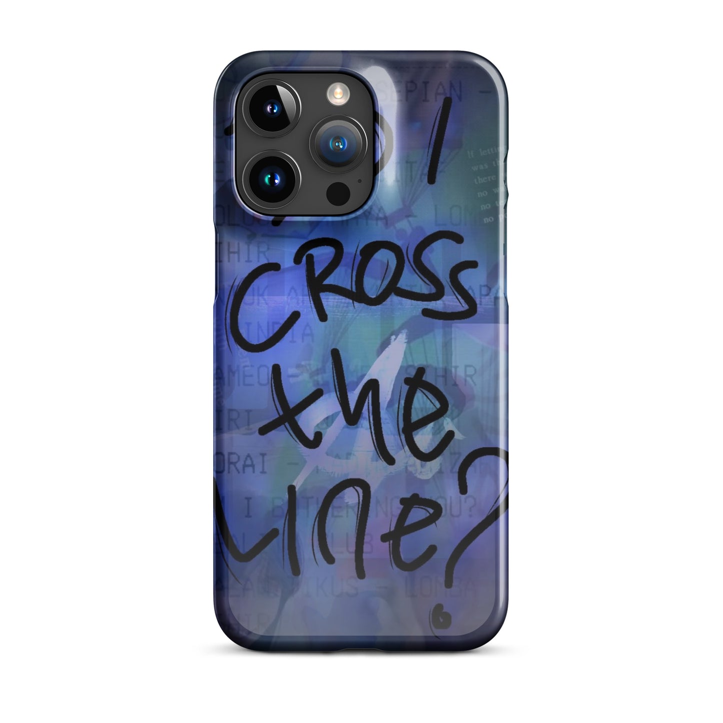 Did I cross the line?