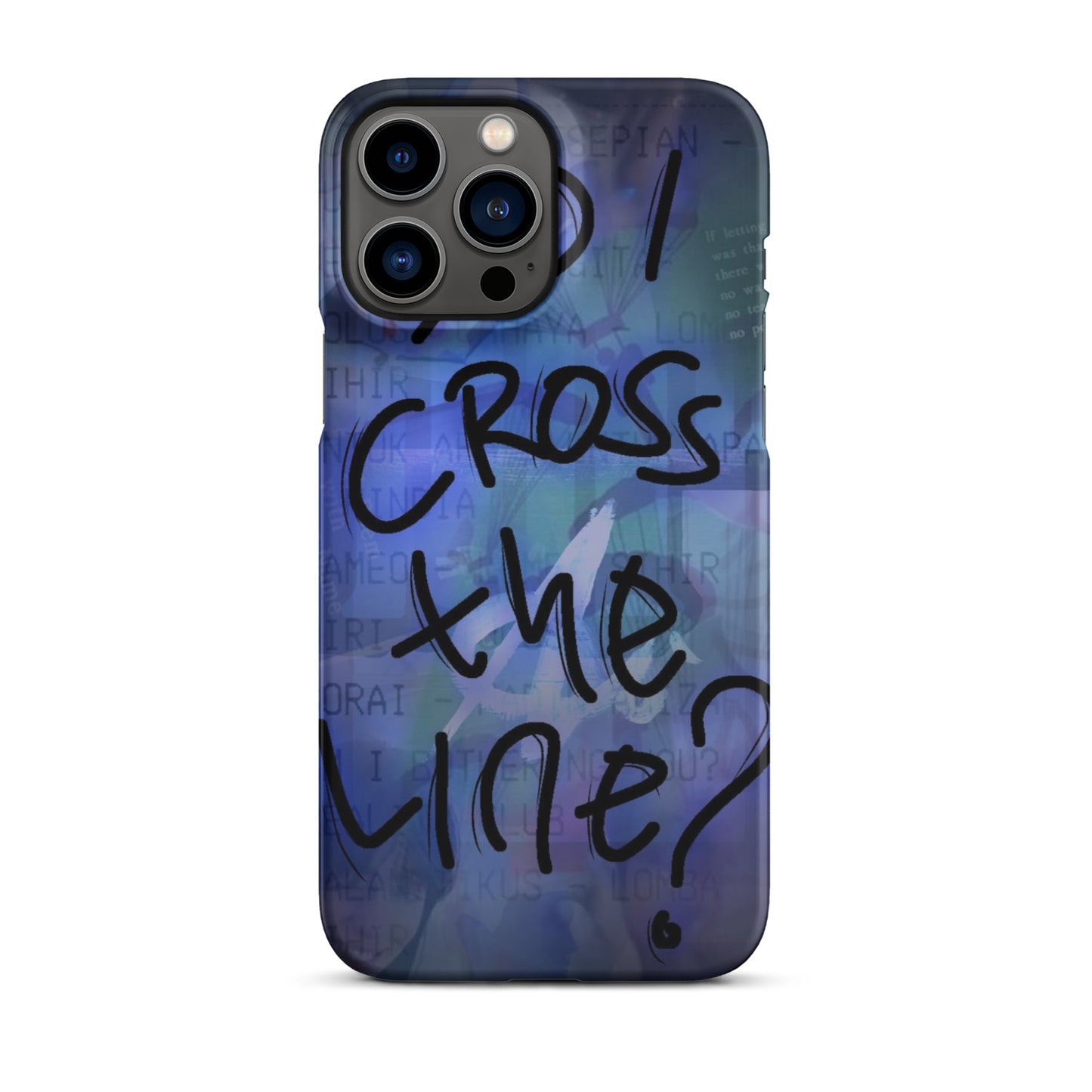 Did I cross the line?