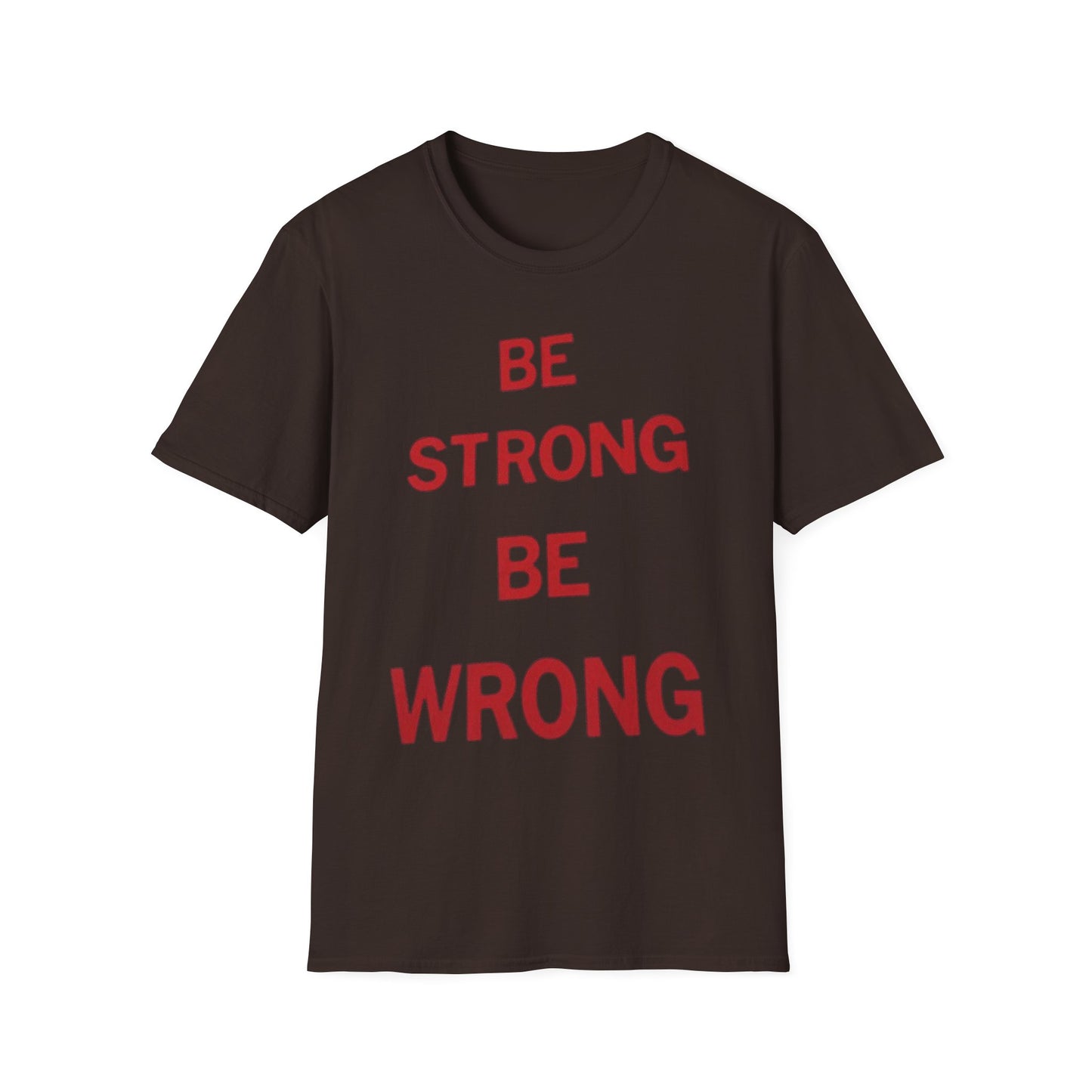 Be strong Be wrong