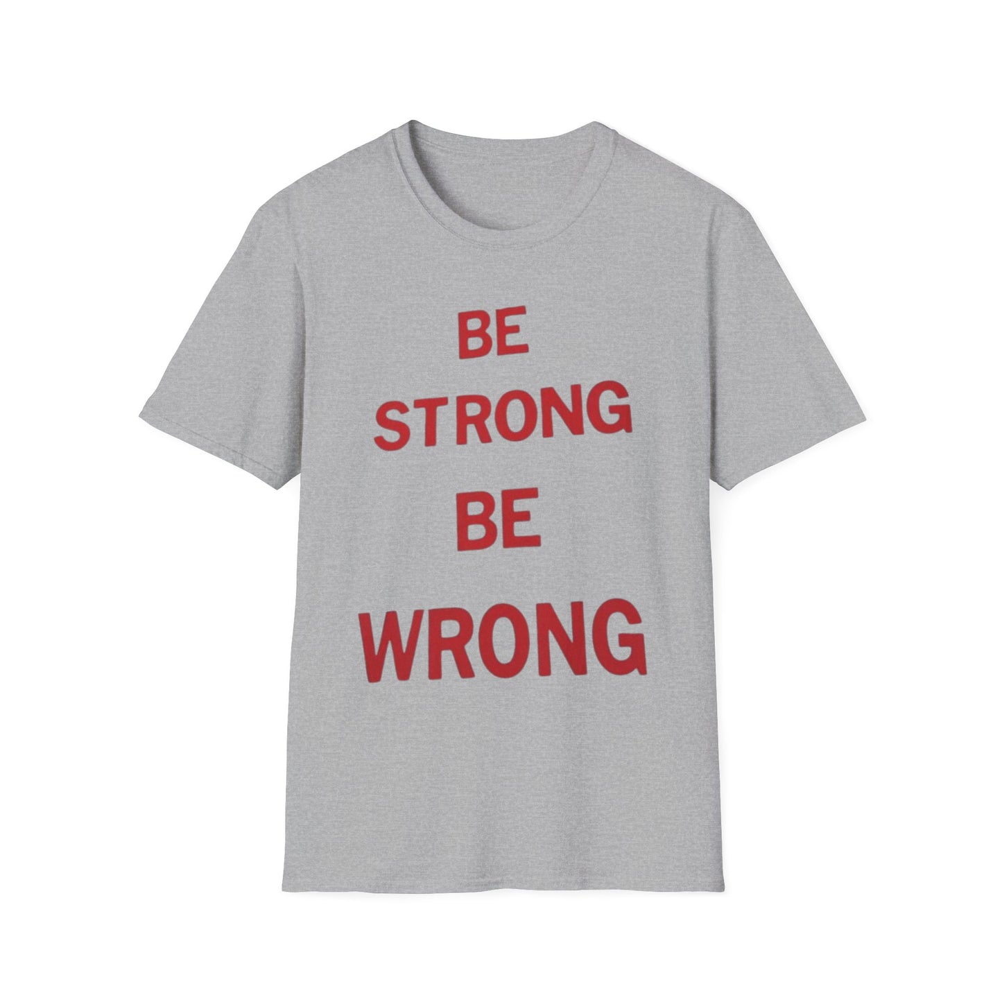 Be strong Be wrong