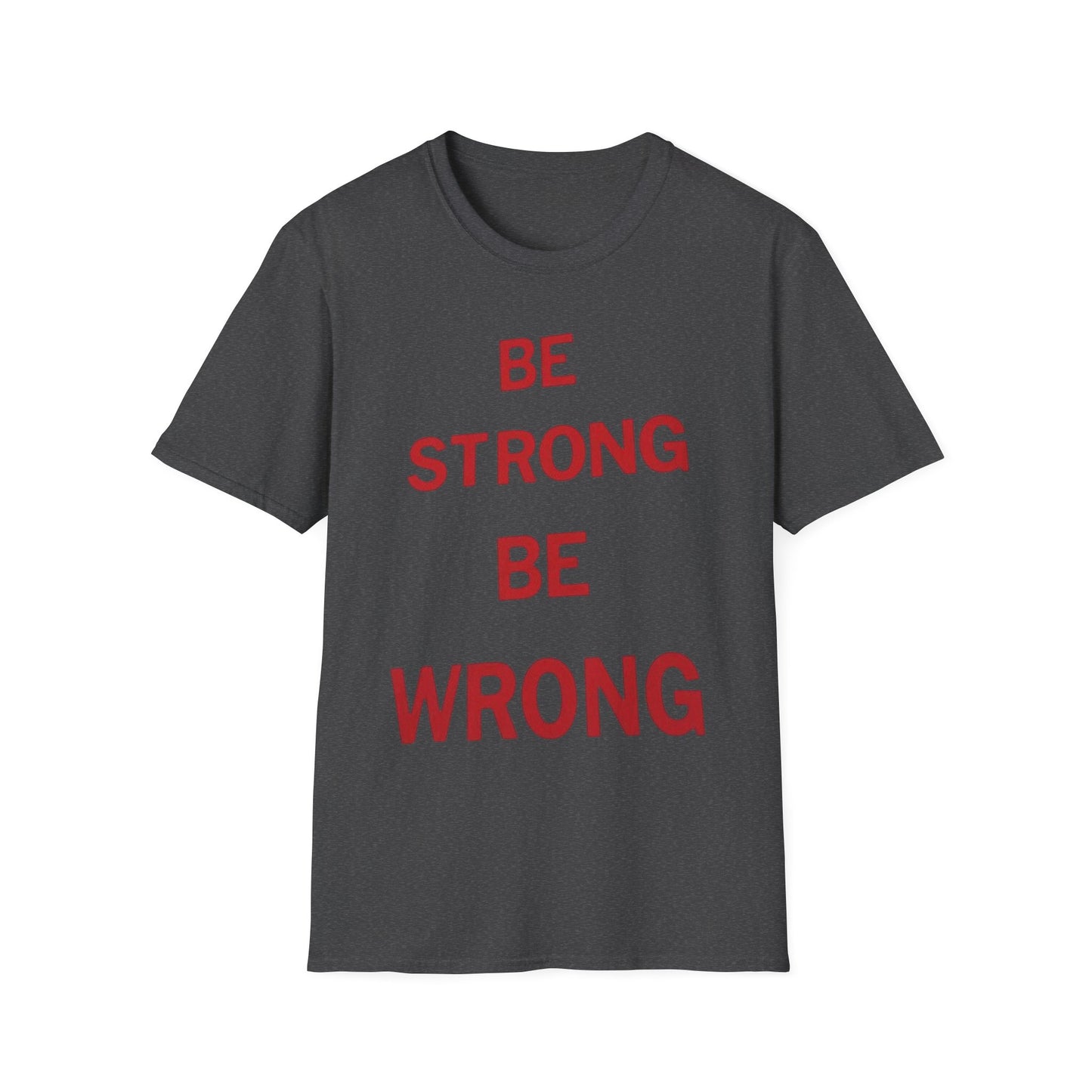 Be strong Be wrong
