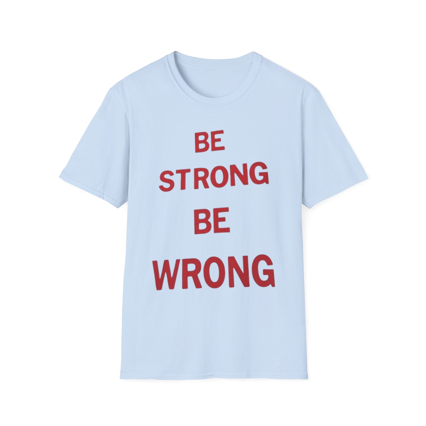 Be strong Be wrong